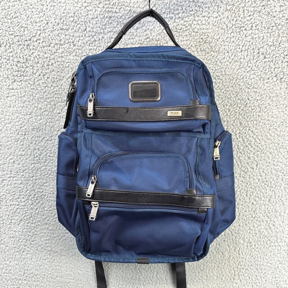 Tumi  Alpha 2 T-Pass Business Class Brief Pack Mens Blue Laptop Travel Nylon